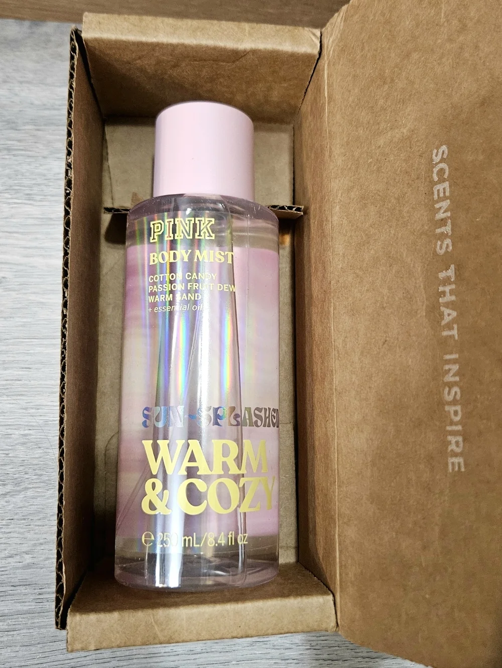 PINK By Victoria's Secret WARM & COZY SUN SPLASHED Body Mist New 8.4oz Womens